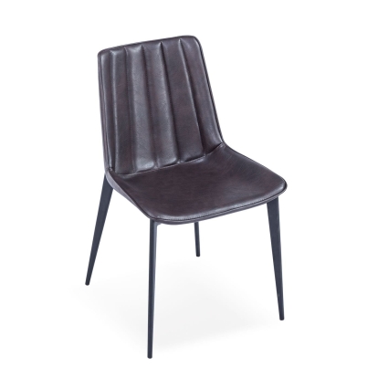 LA Furniture Peoria Modern Brown & Black Dining Chair (Set of 2) VGHR3590-BRN-DC Contemporary Style by Vig Furnitrue Number 78111Z Catch Home Goods
