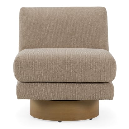LA Furniture Petito Modern Beige Fabric + Chestnut Accent Chair VGRH-RHT-825025-BGE Contemporary Style by Vig Furnitrue Number 83485 Catch Home Goods