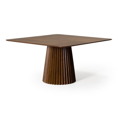 LA Furniture Platte Mid-Century Modern Walnut Square Dining Table VGMA-MIT-5460-WAL Contemporary Style by Vig Furnitrue Number 85573 Catch Home Goods