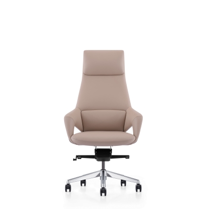 Modrest Prost Modern Beige High Back Executive Office Chair Beige Office Chair 78954 VGFU-FK005-A-BG-OFF-CH