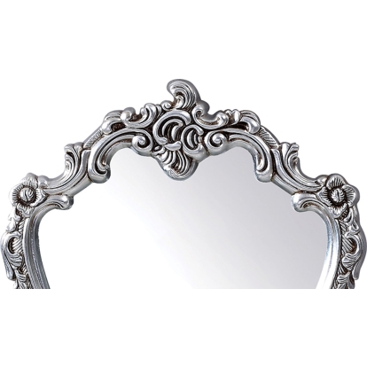 PU023 Transitional Grey Wall Mirror Black Mirror 13040 VGLEPU023