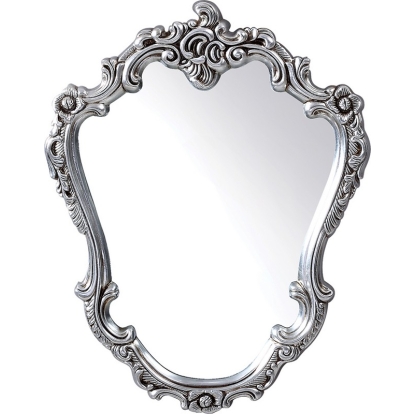 PU023 Transitional Grey Wall Mirror Black Mirror 13040 VGLEPU023