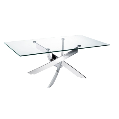 Modrest Pyrite Modern Glass Coffee Table Clear Glass Coffee Table 71702 VGEWF1143-2BA