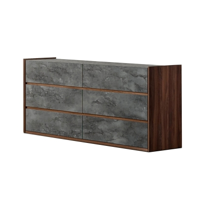Nova Domus Rado Modern Walnut & Stucco Dresser Walnut Dresser 77191 VGACRADO-DRS