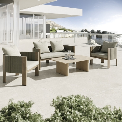 Renava Salvora Outdoor Beige Fabric & Grey Rope Sofa Set Beige Outdoor Sofa Set 83124 VGVK-WT275-SET-BGE