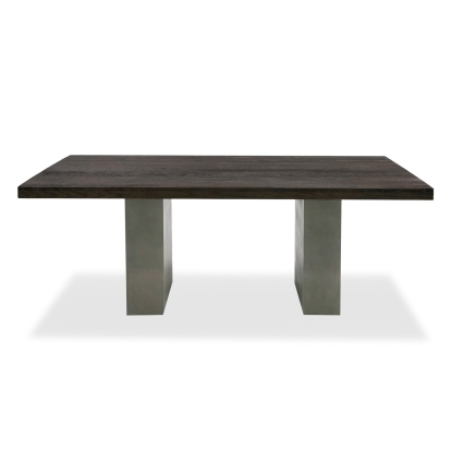 Modrest Renzo Modern Oak & Concrete 79" Dining Table Oak Dining Table 73298 VGGRRENZO-79