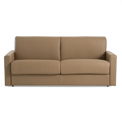 Lamod Italia Revers Italian Modern Desert Leather Queen Sofabed Tan Sofa Bed 81239 VGDTREVERS-160-DESERTO