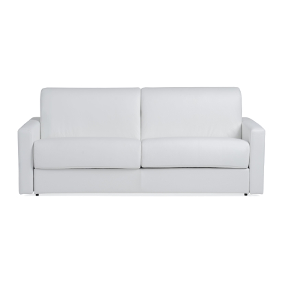 Lamod Italia Revers Italian Modern White Leather Queen Sofabed Sofa Bed 81240 VGDTREVERS-160-wHITE