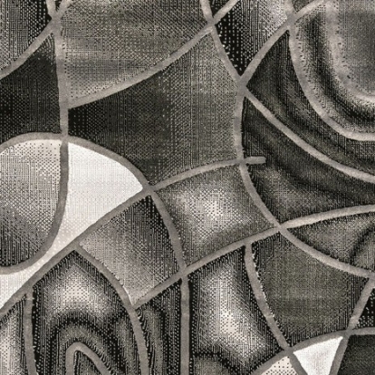 Furniture Of America Sivas Contemporary Polyester Gray/Black Area Rug | RG5186S