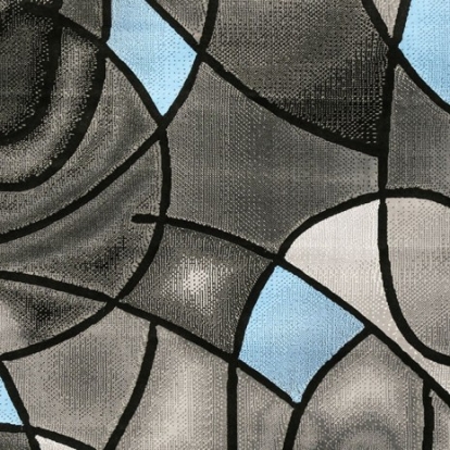 Furniture Of America Sivas Contemporary Polyester Charcoal/Blue Area Rug | RG5187S