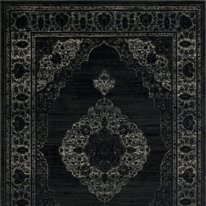 Furniture Of America Kozlu Contemporary Polypropylene Dark Gray Area Rug | RG5208