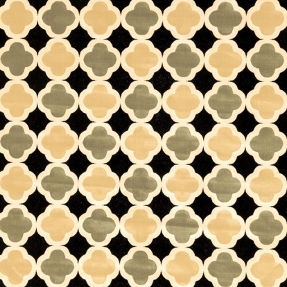 Furniture Of America Windel Contemporary 100% Polypropylene Black/Sage Area Rug | RG8002