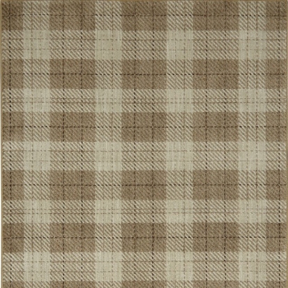 Furniture Of America Kendrick Contemporary Polyester Plaid Beige Area Rug | RG8183