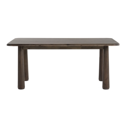 Modrest Rhea Modern 71" Dark Acacia Rectangular Dining Table Espresso Dining Table 81315 VGWDMAR-DT1.8-DK