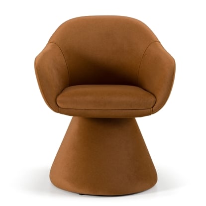 LA Furniture Risa Modern Rust Fabric Swivel Dining Chair VGEU-MC-7598CH-RUST Contemporary Style by Vig Furnitrue Number 82764 Catch Home Goods