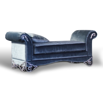 LA Furniture Rita Transitional Velour Fabric Bench VGDVLS112 Contemporary Style by Vig Furnitrue Number 13815 Catch Home Goods