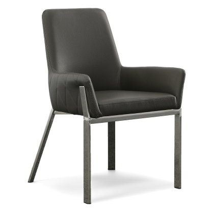 LA Furniture Robin Modern Grey Bonded Leather Dining Chair VGVCB8366-GRY Contemporary Style by Vig Furnitrue Number 73975 Catch Home Goods