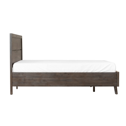 Modrest Roger Mid-century Acacia Bed Brown Bed 77750|77749 VGWDROGER-BRN-BED