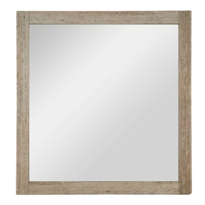 LA Furniture Roma Modern Faux Travertine + Gold Mirror VGAN-ROMA-MIR Contemporary Style by Vig Furnitrue Number 80245 Catch Home Goods