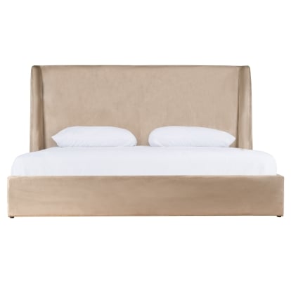 LA Furniture Roma Modern Taupe Microfiber Upholstered Bed VGVCBD2305-TPE Contemporary Style by Vig Furnitrue Number 81428|81427 Catch Home Goods