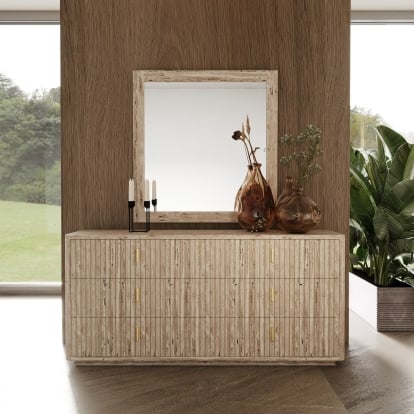 LA Furniture Queen Daystar + Roma Modern Beige Velvet + Travertine + Gold Bedroom Set VGAN-DAYSTAR-ROMA-BED-SET-Q Contemporary Style by Vig Furnitrue Number 81420 Catch Home Goods