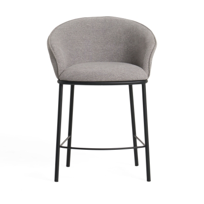 Modrest Rumi Modern Grey Counter Stool Grey Bar Stool 79820 VGFH-0119175-CG-BS