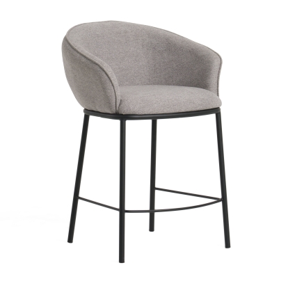 Modrest Rumi Modern Grey Counter Stool Grey Bar Stool 79820 VGFH-0119175-CG-BS