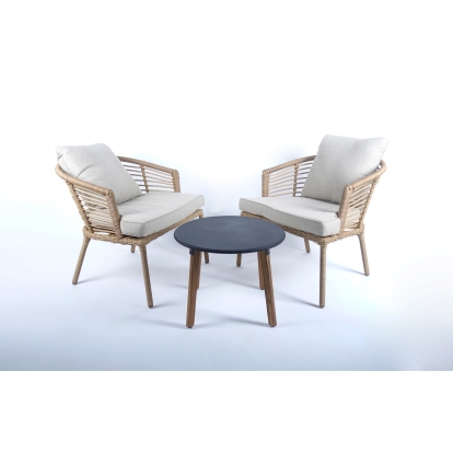 Renava Salermo Modern Outdoor Chair Set Beige Outdoor Seating 79966 VGPD-299.04-SET