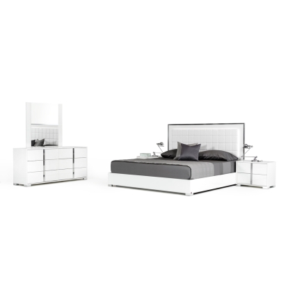 Modrest San Marino Modern White Nightstand White Nightstand 16285|17398 VGACSANMARINO-NS-WHT