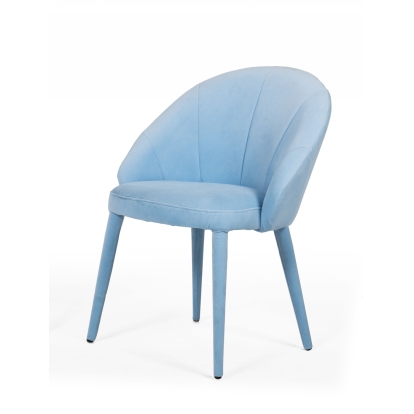 Modrest Sanders Modern Blue Dining Chair Blue Dining Chair 75911 VGEU-MC-9193CH-A