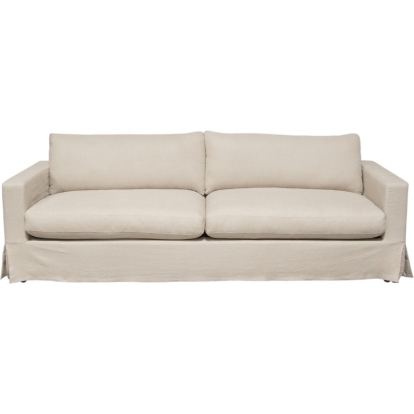 Diamond Sofa SAVANNAHSOSD Savannah Slipcover Sofa Sand Natural Linen