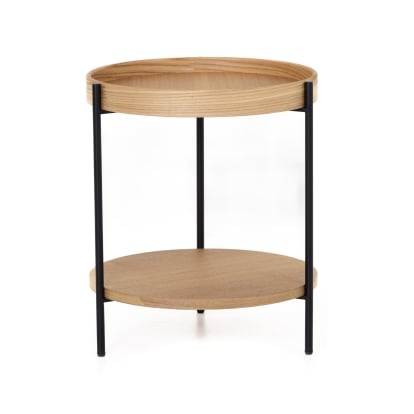 LA Furniture Savoy Modern Natural Ash End Table VGDW-J5766-NAT Contemporary Style by Vig Furnitrue Number 82095 Catch Home Goods