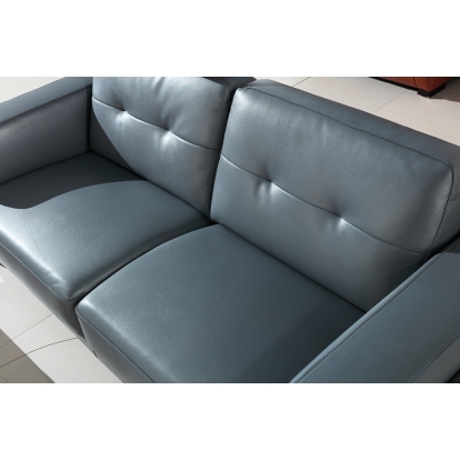 Divani Casa Markham Modern Grey Bonded Leather Sofa Grey Sofa 72878 VGBNSBL-9211-GRY-SOFA
