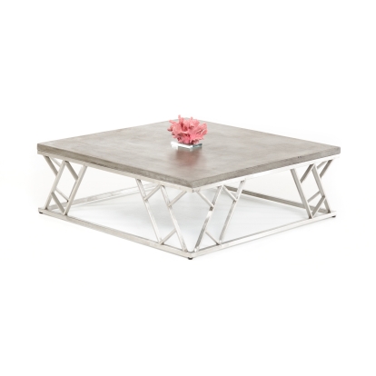 Modrest Scape Modern Concrete Coffee Table  Coffee Table 70335 VGGR630300