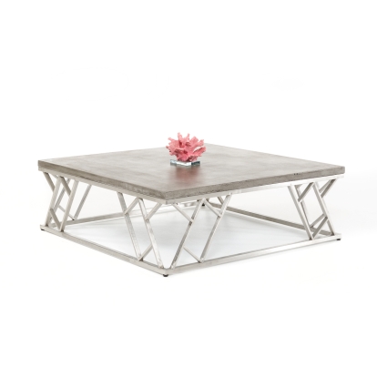 Modrest Scape Modern Concrete Coffee Table  Coffee Table 70335 VGGR630300