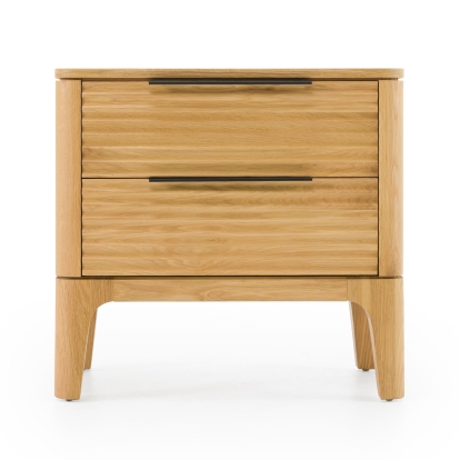 Modrest Seattle Modern Natural Oak Nightstand Oak Nightstand 81596 VGWD-SEA-BST02