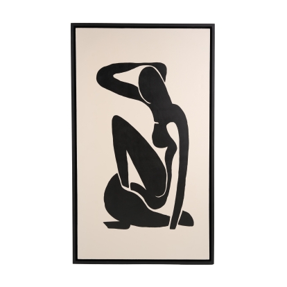 Modrest Shadows Modern 35" x H59" Painting Black Painting 81952 VGVA-CO2306