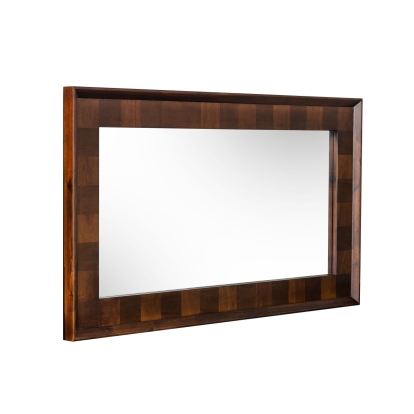 Modrest Shane Modern Acacia Mirror Brown Mirror 77531 VGNXMEMPHIS-ACA-MIR