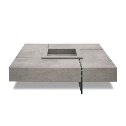 Modrest Shauna Modern Faux Concrete Floating Coffee Table Grey Coffee Table 76679 VGCNCPM2852-N16