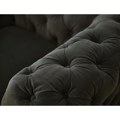 Divani Casa Sheila Modern Dark Grey Fabric Loveseat Grey Loveseat 78159 VGCA1346-DKGRY-A-L