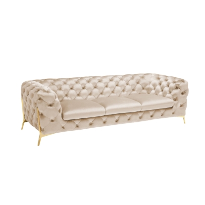 Divani Casa Sheila Transitional Light Beige Fabric Sofa Beige Sofa 78757 VGCA1346-OBEI-S