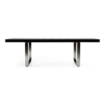 LA Furniture Skyline Modern Black Crocodile Lacquer Extendable Dining Table VGUNAC803-255-B Contemporary Style by Vig Furnitrue Number 12640 Catch Home Goods