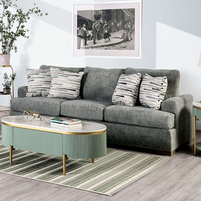 Furniture Of America Leytonstone Transitional Gray Sofa Model SM1208-SF
