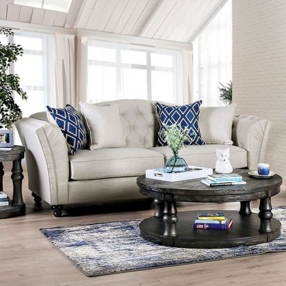 Furniture Of America Porth Transitional Ivory Sofa Model SM2667-SF