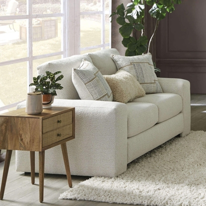 Furniture Of America Cochrane Contemporary Cream-Beige Loveseat Model SM5120-LV