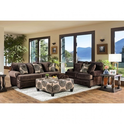 Furniture Of America Bonaventura Transitional Brown Sofa Model SM5142BR-SF