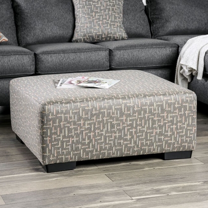 Furniture Of America Earl Transitional Gray Ottoman Model SM5152-OT