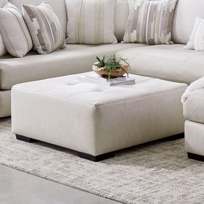 Furniture Of America Warrenton Transitional Ivory Ottoman Model SM5170-OT