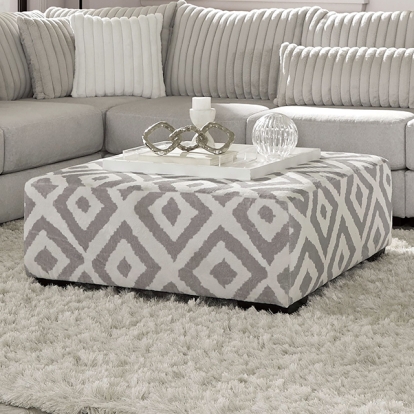 Furniture Of America Hermiston Transitional Gray Ottoman Model SM5171-OT