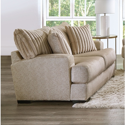 Furniture Of America Loughlin Transitional Light Brown Loveseat Model SM5193-LV